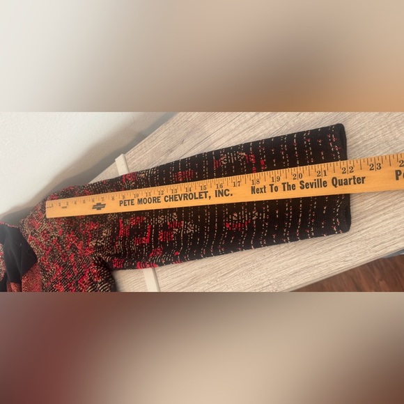 Misook Knit Cardigan One Button Business Old Money Festive Holiday Size Large - Picture 6 of 11